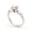 1.37 Carat Old Cut Diamond Ring In 18 Carat White Gold