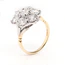 Diamond Cluster Ring In 18 Carat Yellow And White Gold