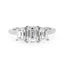 Platinum 1.01 Carat Diamond Three-Stone Ring