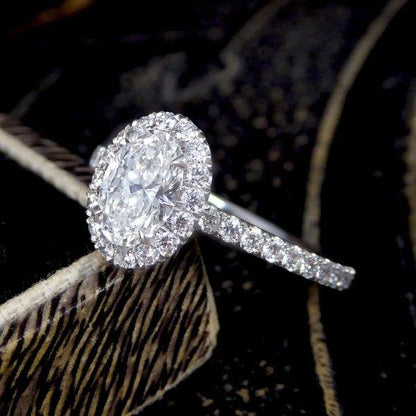 GIA Certified Diamond Cluster Ring In Platinum