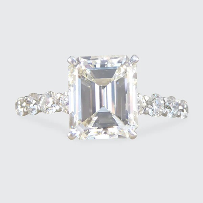2.60 carat diamond solitaire ring in platinum.