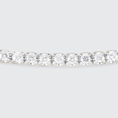 Contemporary Diamond Tennis Bracelet In Platinum