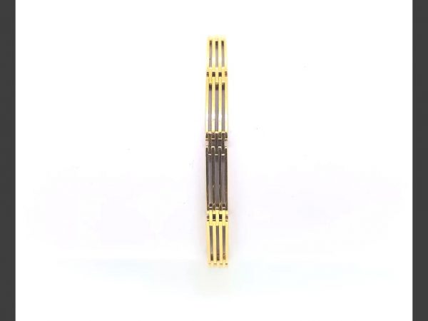 18ct yellow gold gate bracelet, with hidden clasp,, 17g
