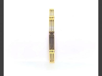 18ct yellow gold gate bracelet, with hidden clasp,, 17g