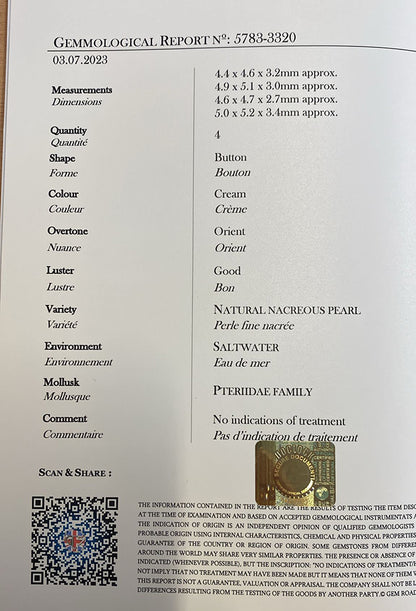 Antique Natural Pearl and Diamond Four Leaf Clover Brooch