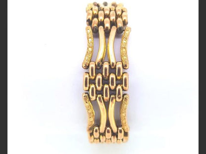 Victorian gate bracelet, with padlock, 9ct yellow gold, 26.2g