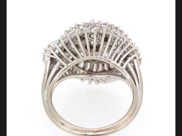 Vintage Diamond Cocktail Ring, c.1960's, est total 3.50ct