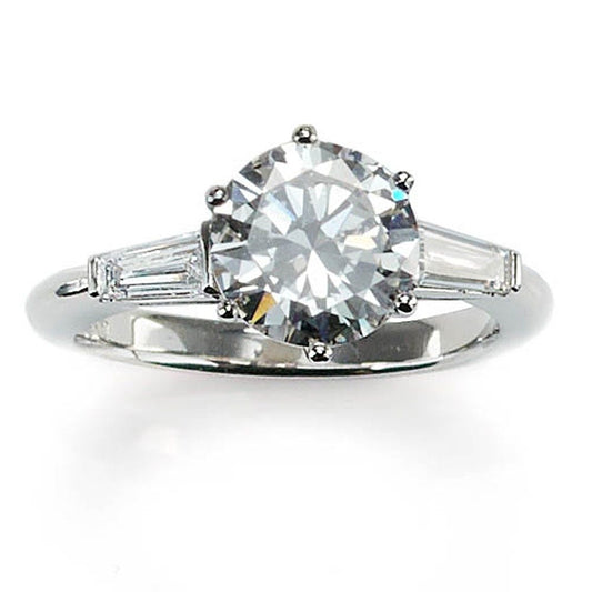 2.03 carat diamond engagement ring in platinum