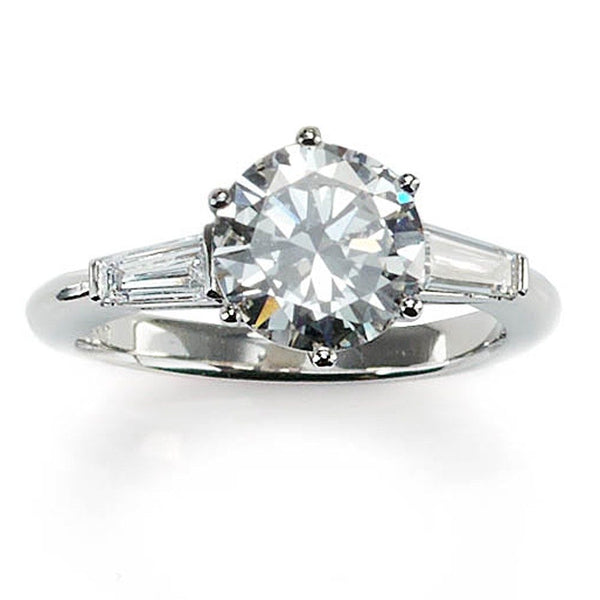 2.03 carat diamond engagement ring in platinum