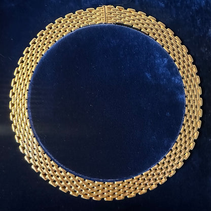 Brick Link 18ct Gold Necklace