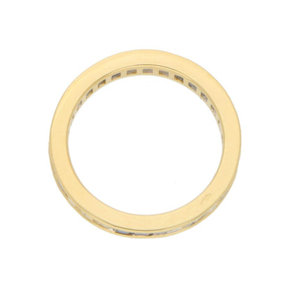 Sapphire and Diamond Full Eternity Ring in 18ct Yellow Gold