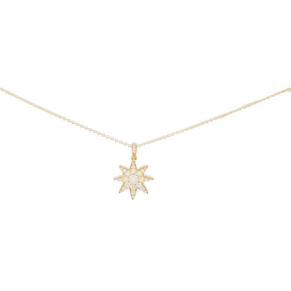 Diamond Set Star Pendant Necklace, 0.60ct