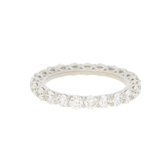 D-Coloured Full Diamond Eternity Ring In Platinum