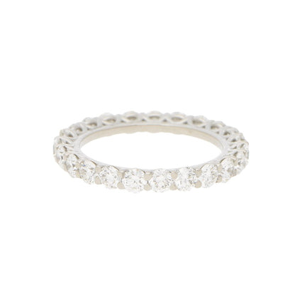 Full diamond eternity ring in platinum.