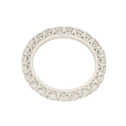 D-Coloured Full Diamond Eternity Ring In Platinum