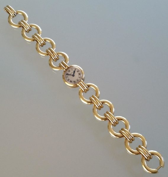 Ladies Jaeger-LeCoultre 1950's 18ct gold ladies wristwatch