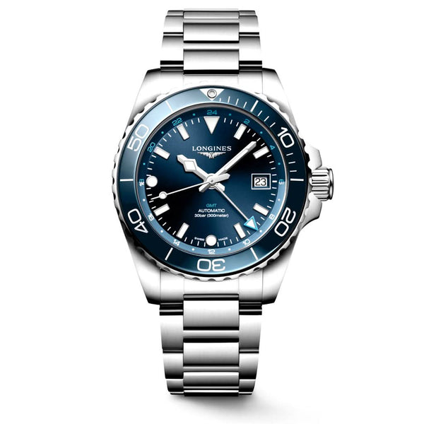 LONGINES HYDROCONQUEST GMT Date Stainless Steel Blue Dial Watch L37904966