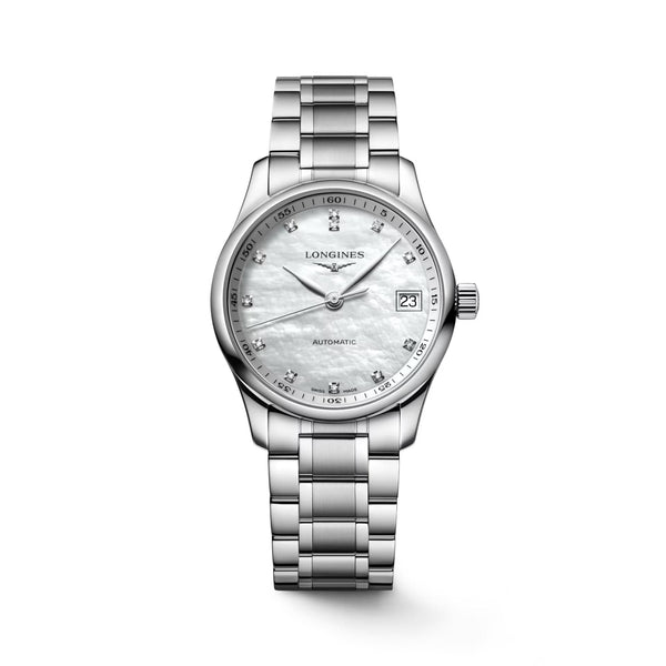LONGINES MASTER COLLECTION Stainless Steel Automatic Watch with mother of pearl dial L2.357.4.87.6