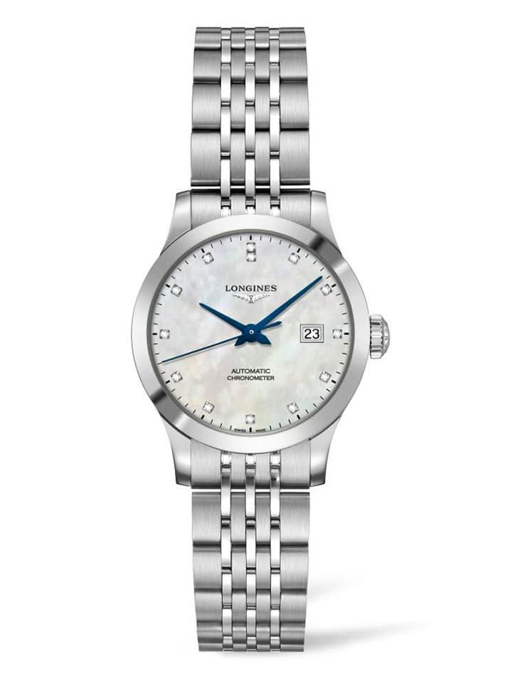 Longines Luxury Watch LONGINES RECORD Diamond Dot Mother of Pearl Automatic Watch L23214876