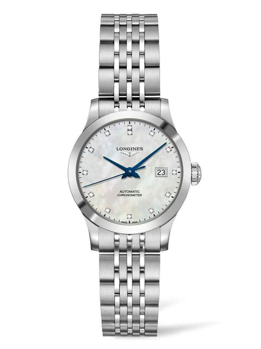 Longines Luxury Watch LONGINES RECORD Diamond Dot Mother of Pearl Automatic Watch L23214876