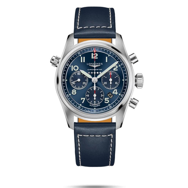 Longines Luxury Watch LONGINES SPIRIT Automatic Chronograph Strap Watch L3.820.4.93.0