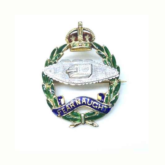 Antique Royal Tank Regiment Sweetheart Brooch Lapel Pin