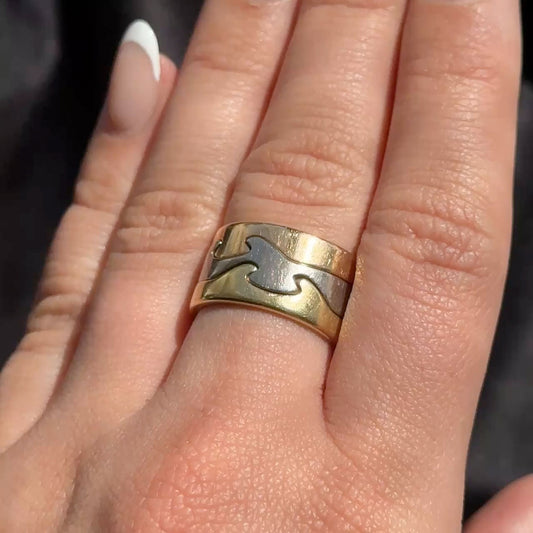 Georg Jensen Fusion Three Ring Stack by Nina Koppel