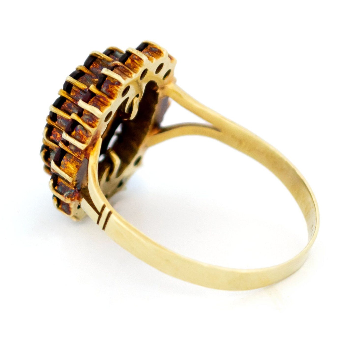 Garnet 14k Cluster Ring 18605-9594