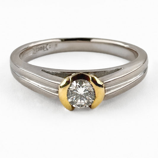 Diamond Solitaire Millennium Ring