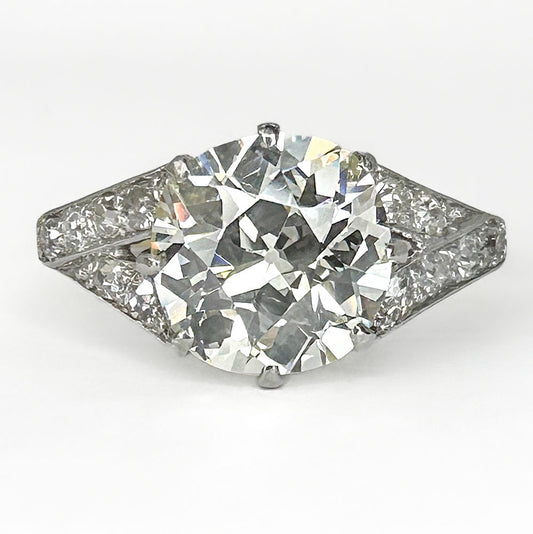 Art Deco 2.17ct Solitaire Diamond Ring