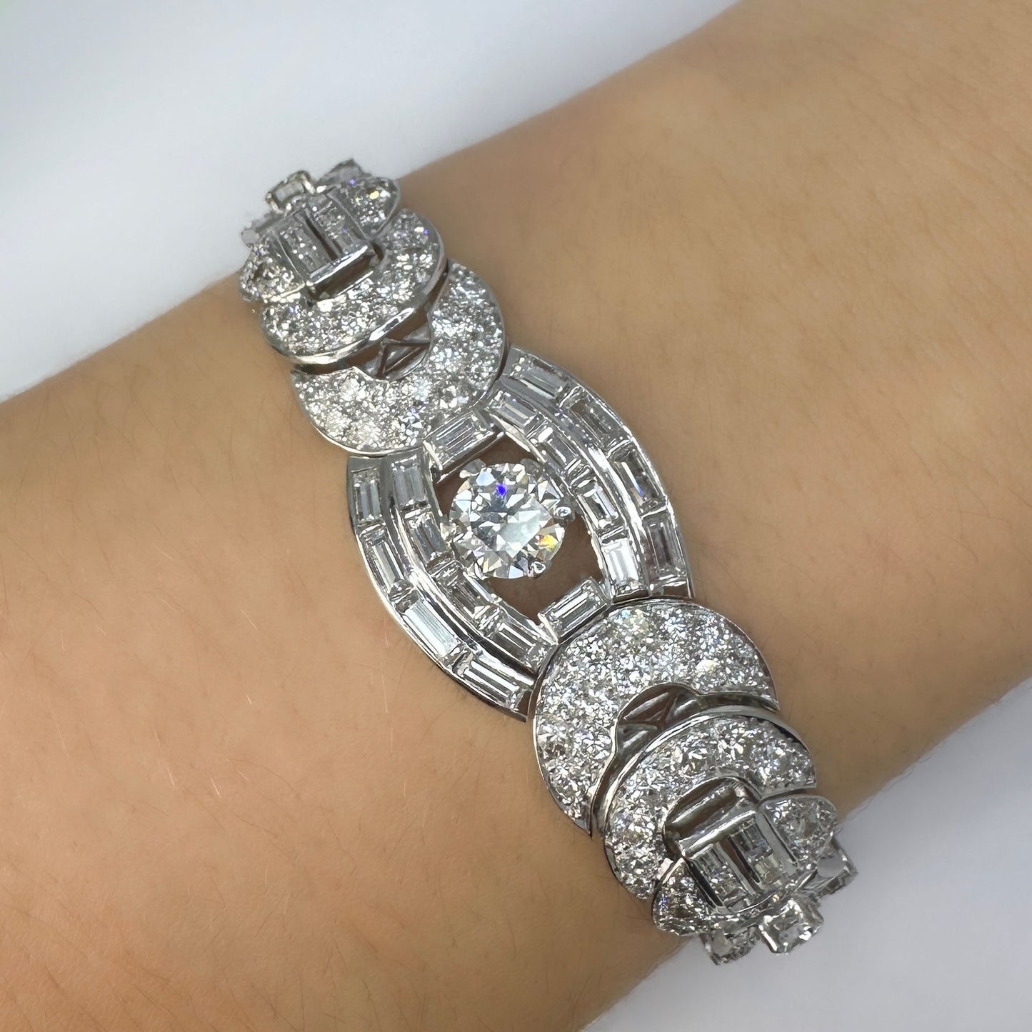 1940's 15ct Diamond Bracelet