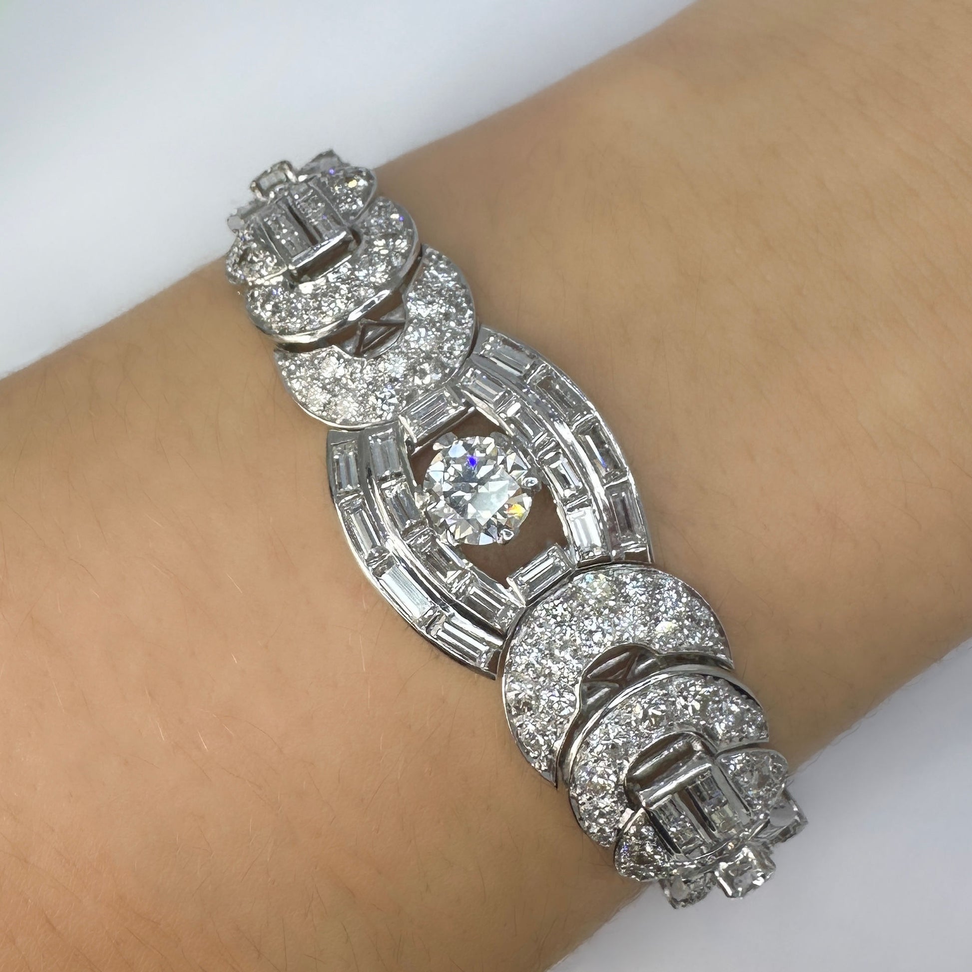 1940's 15ct Diamond Bracelet