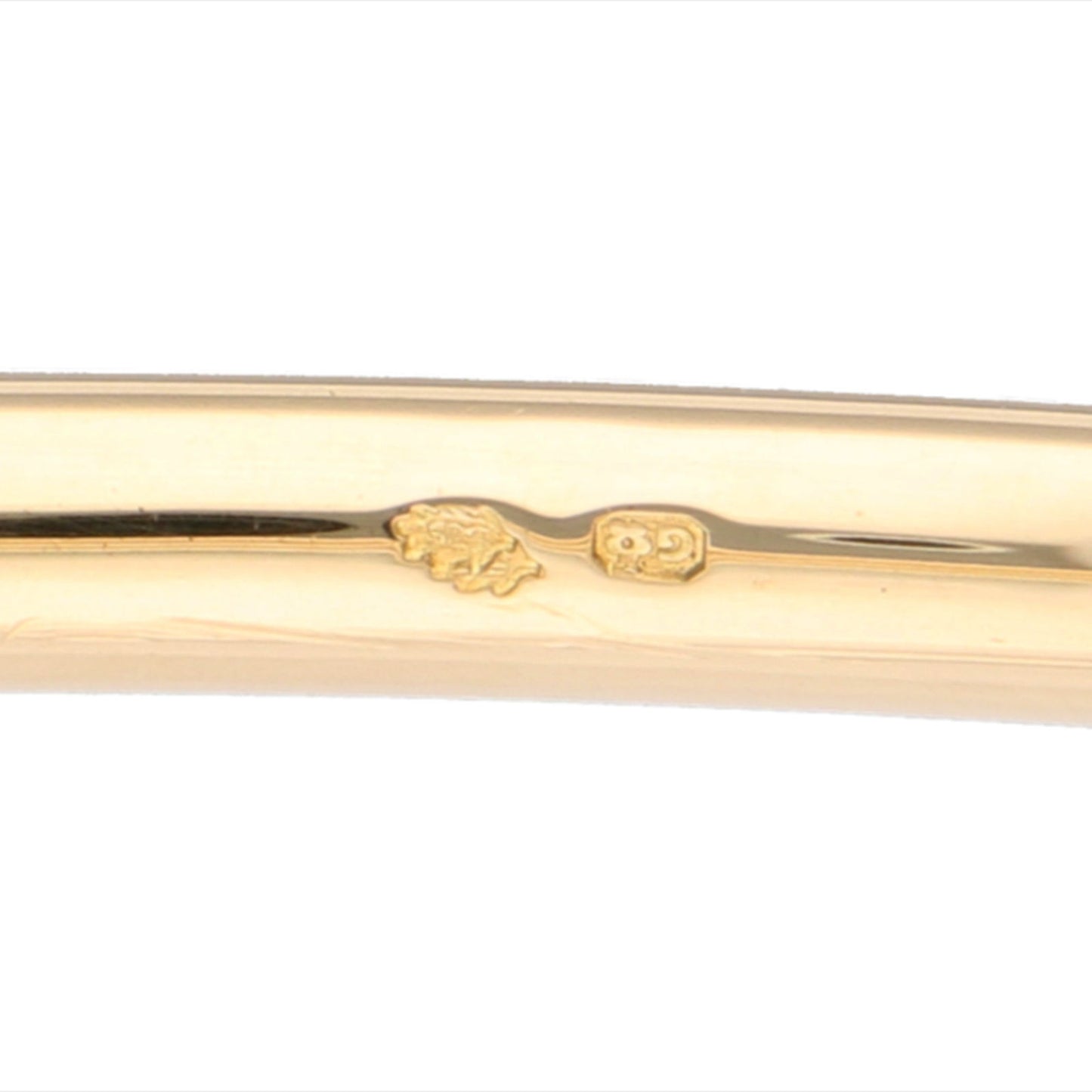 Vintage Diamond Set 14ct Yellow Gold Bangle Bracelet