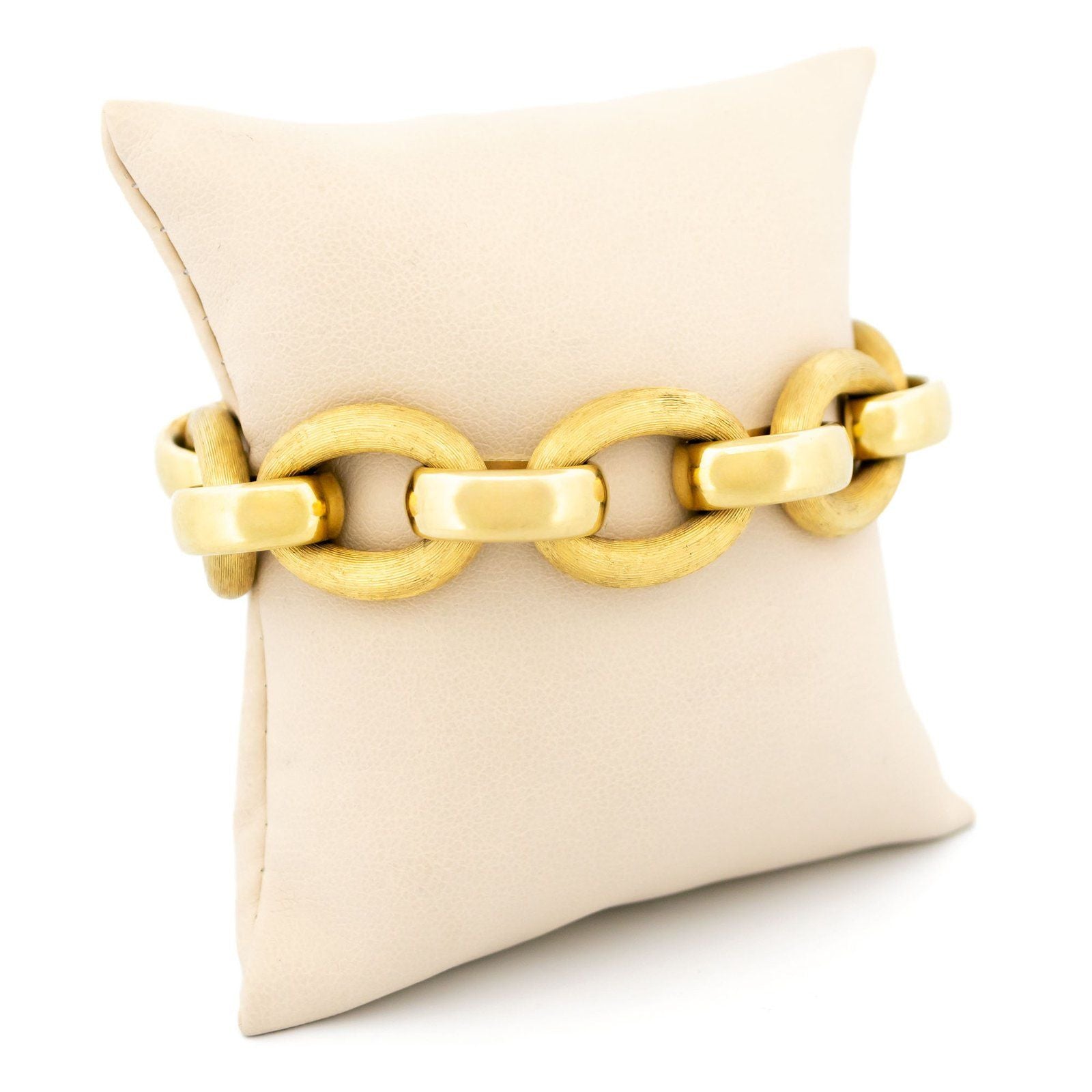 Vintage 14ct Gold Fancy Cable Link Bracelet by Schaap and Citroen