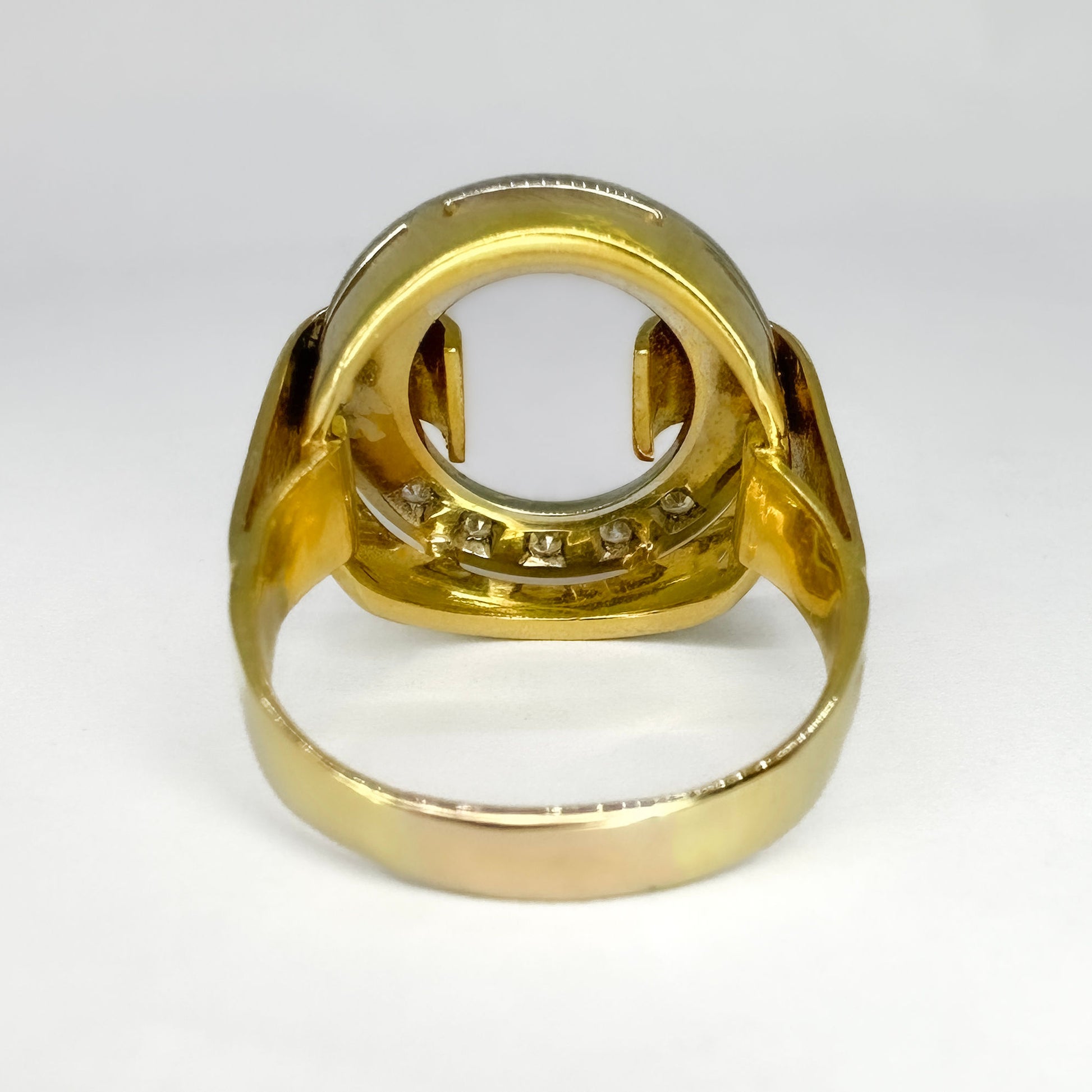 Vintage Diamond Open Circle Ring