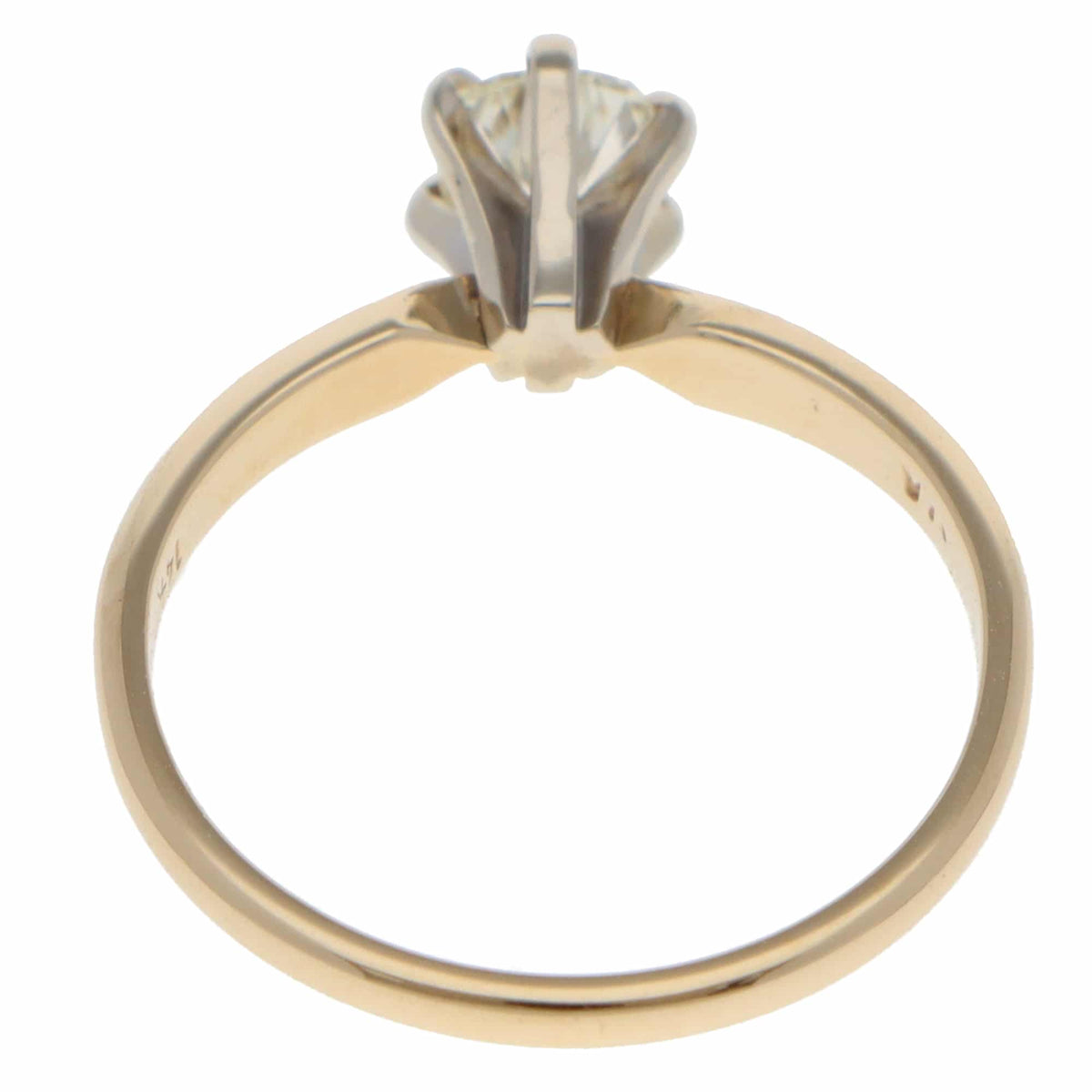 Vintage 0.50ct Pear Shaped Diamond Solitaire Ring