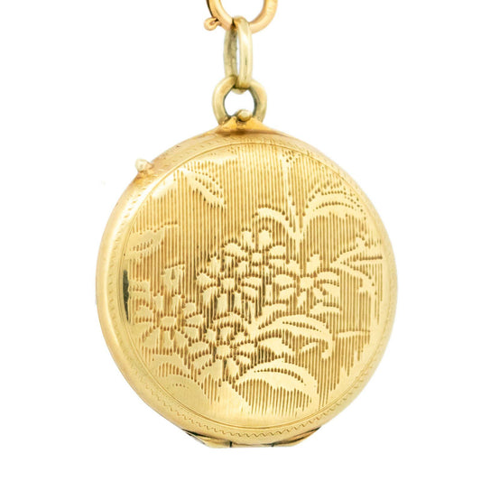 14k Memorial Hair Locket 13829-8228