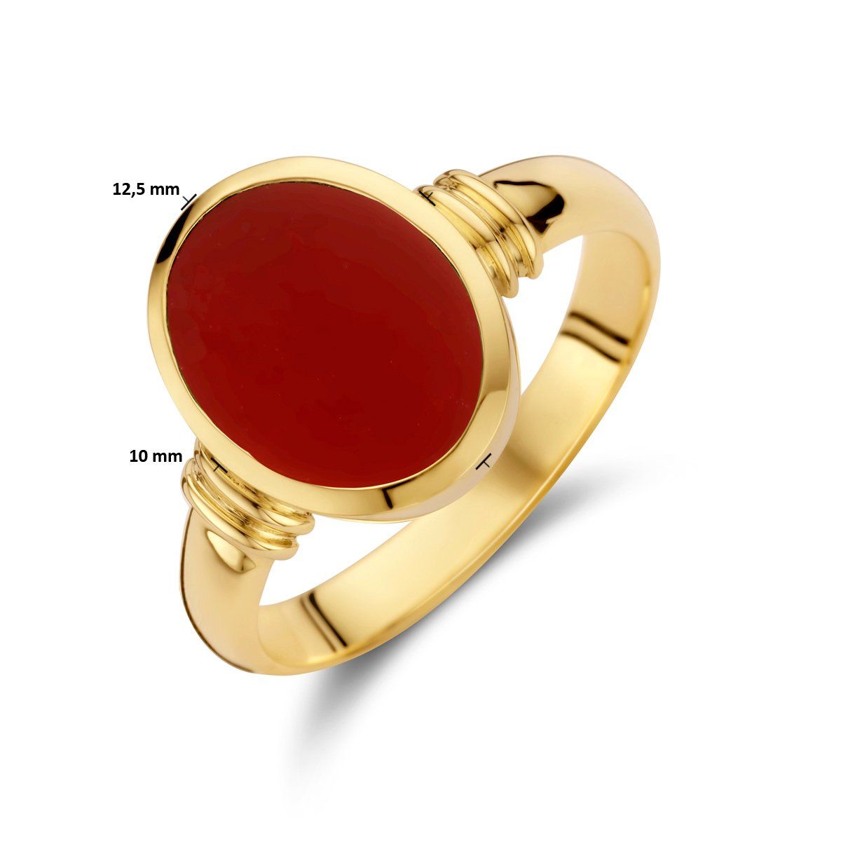 Carnelian 14k Signet Ring 17778-9281