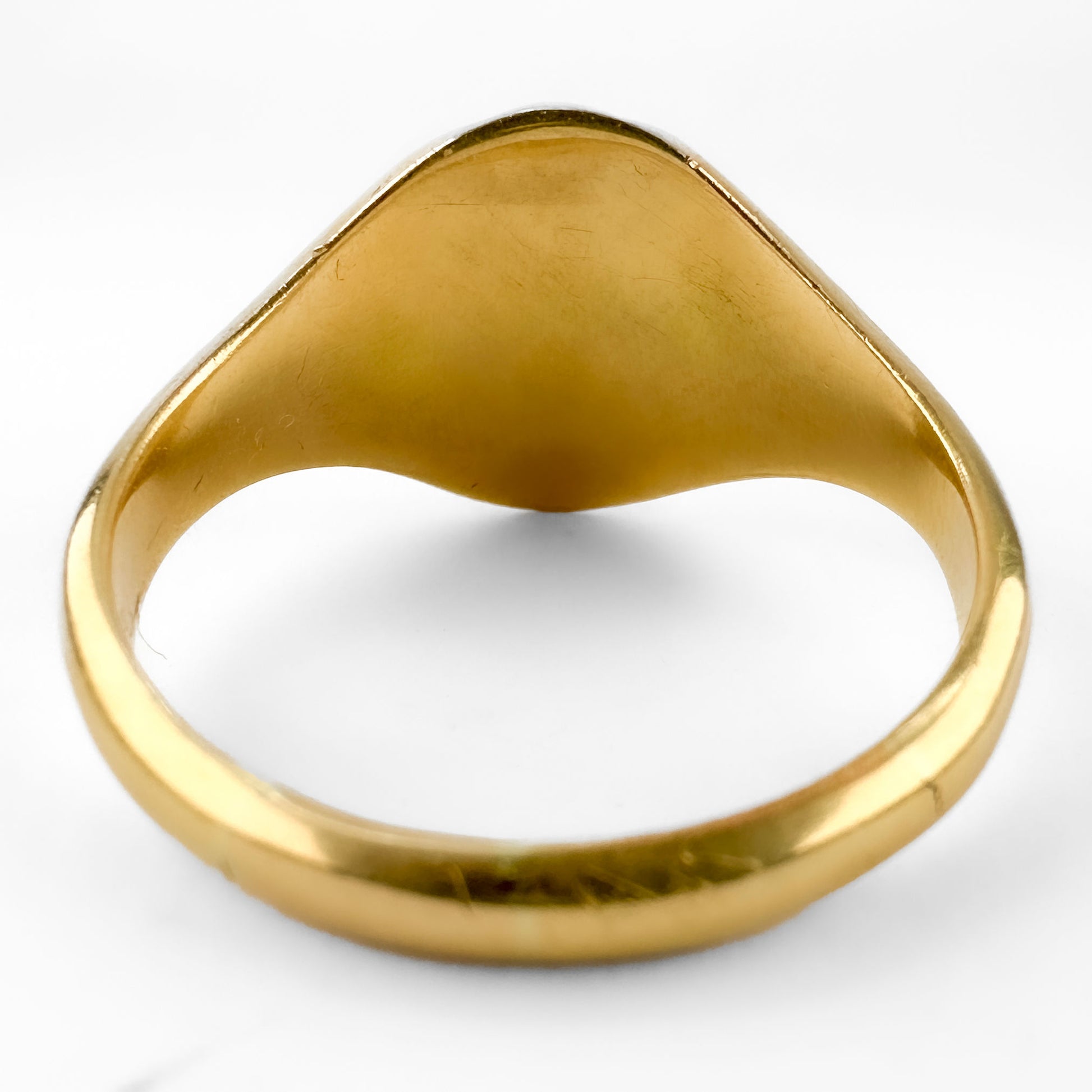 Edwardian Antique 18ct Yellow Gold Signet Ring, Birmingham 1909