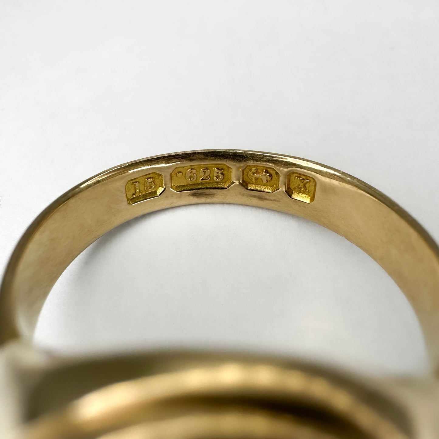 Antique Bloodstone Intaglio Signet Ring