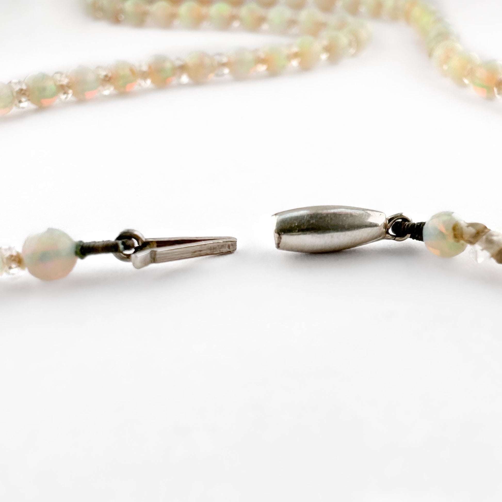 Edwardian Graduated Opal Bead Necklace