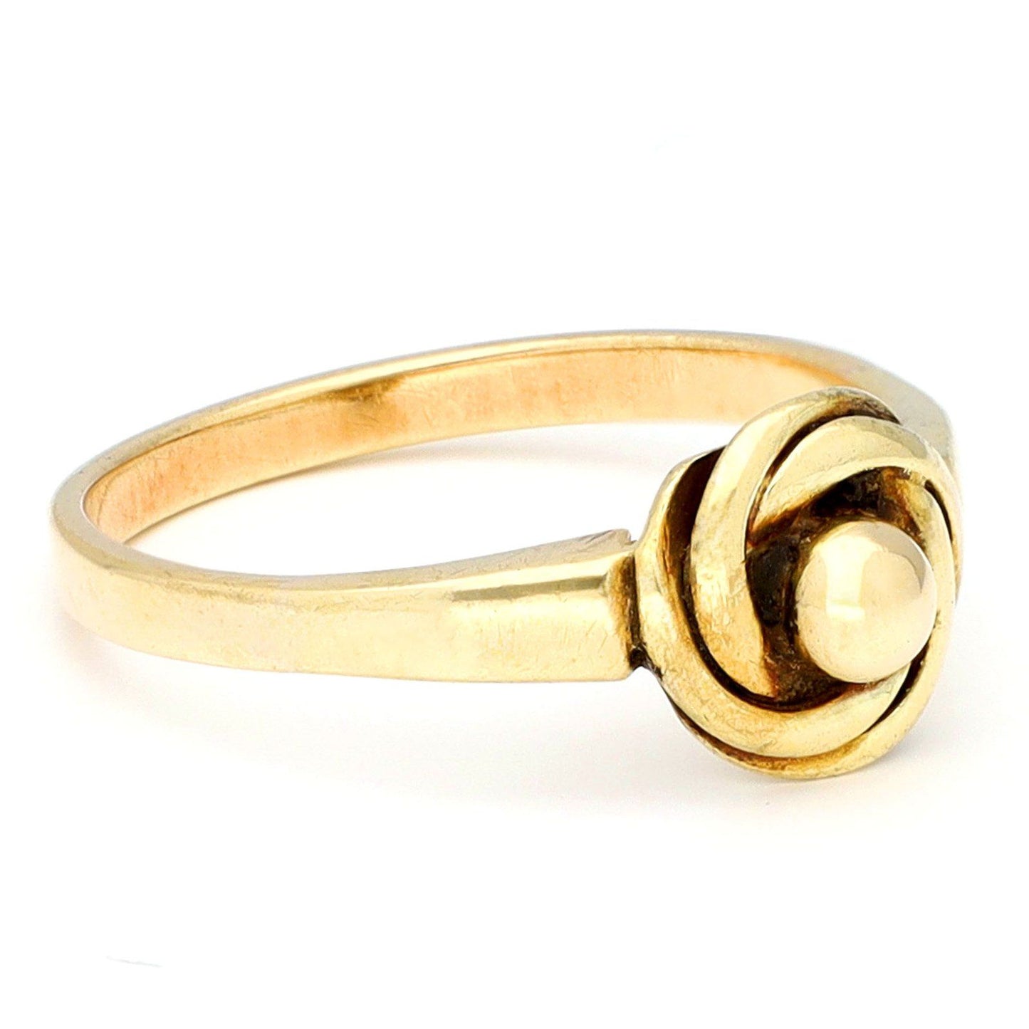 Vintage 14ct Yellow Gold Sculptural Flower Cluster Ring