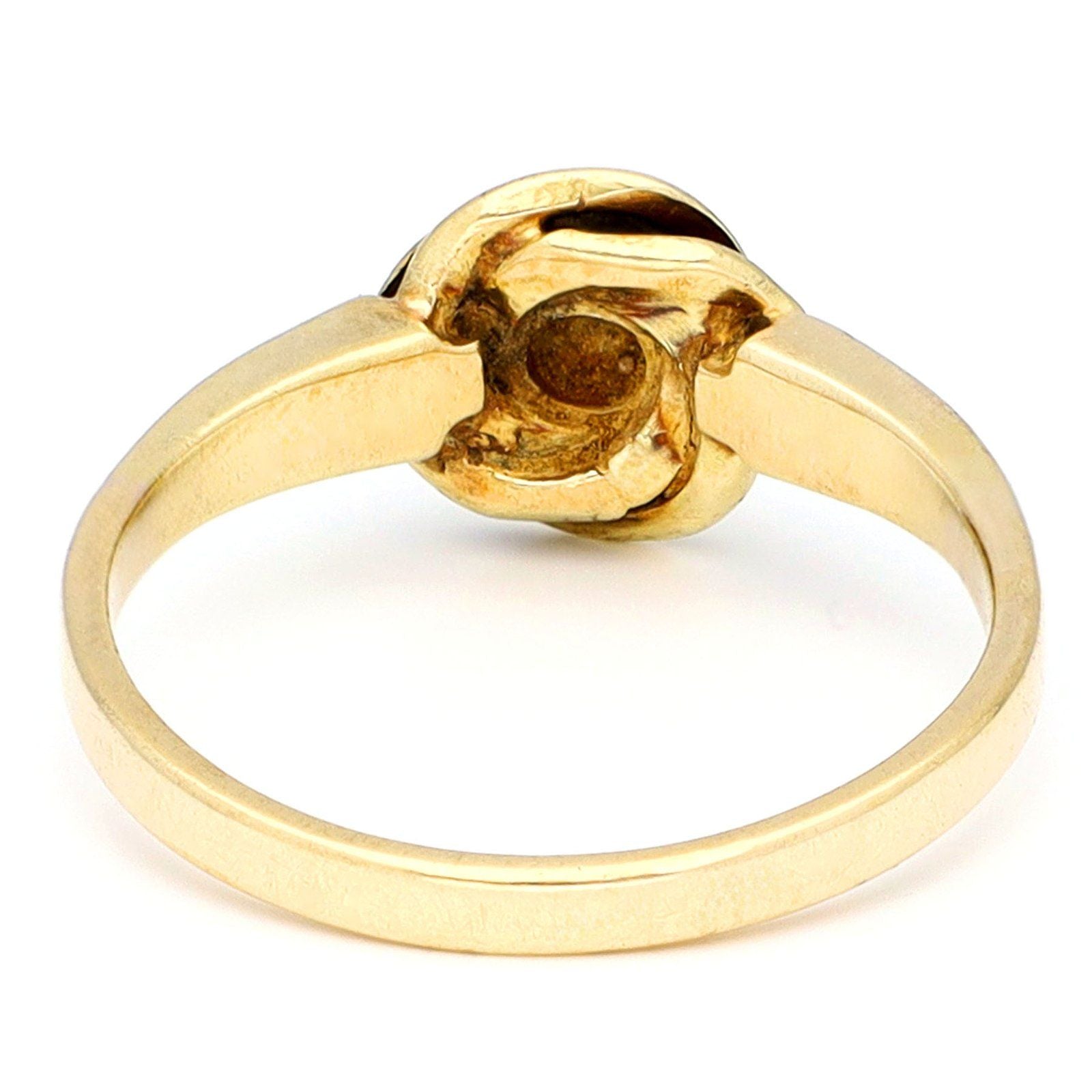 Vintage 14ct Yellow Gold Sculptural Flower Cluster Ring