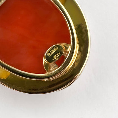 Vintage Large Coral Statement Cocktail Ring