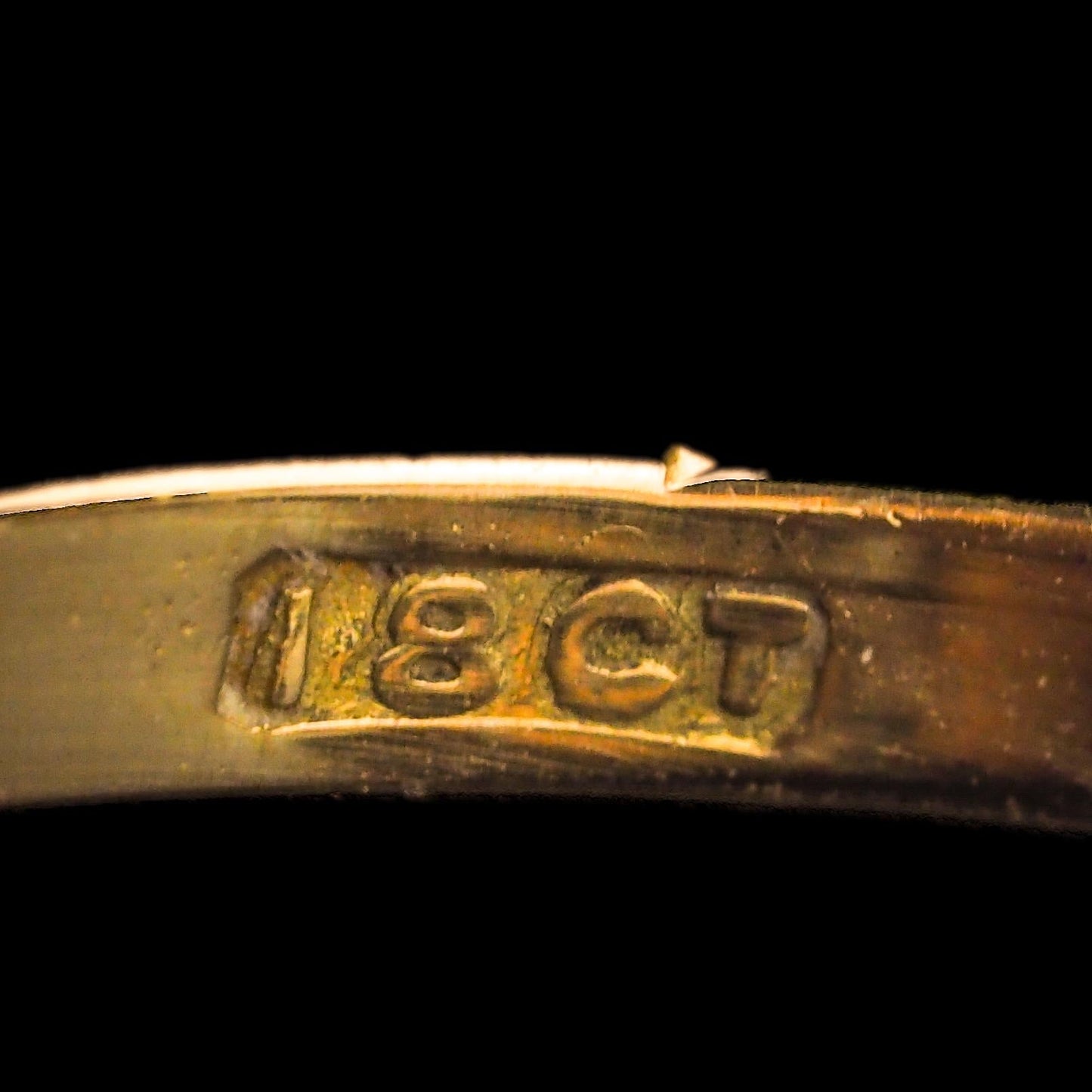 Antique Edwardian 18K Gold Amethyst & Pearl Ring Emerald Cut - c.1900