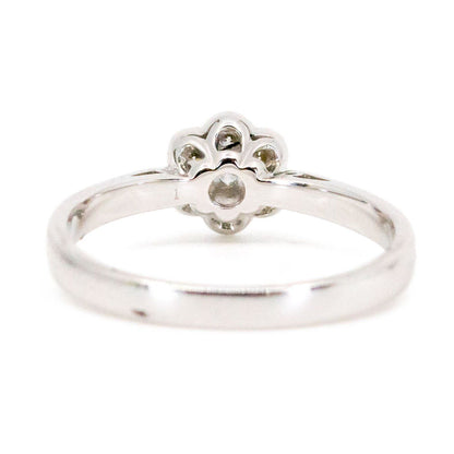 18 Carat White Gold Brilliant Cut Diamond Daisy Cluster Ring, 0.25 Carat