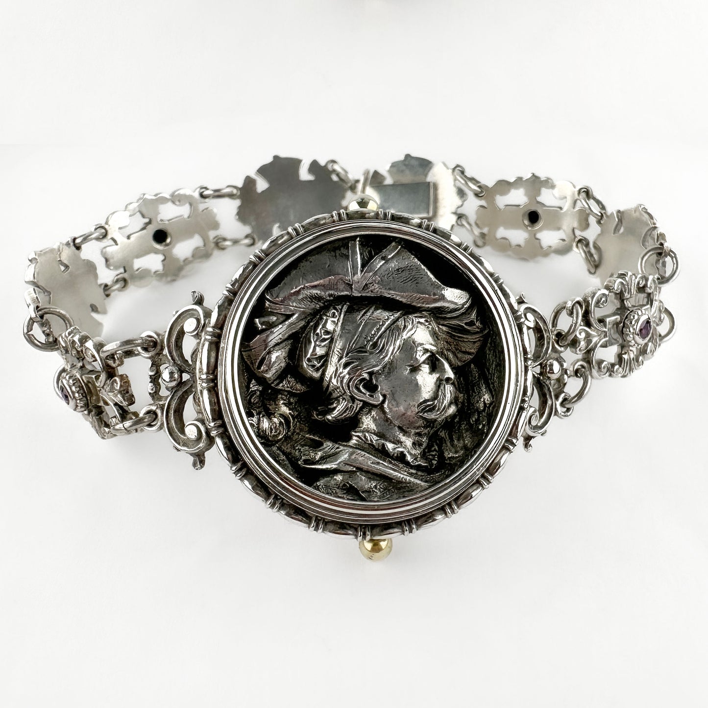 Art Nouveau Antique Silver Bracelet by Georg Adam Scheid