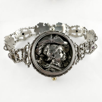 Art Nouveau Antique Silver Bracelet by Georg Adam Scheid