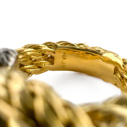 Kutchinsky Diamond Rope Knot Ring