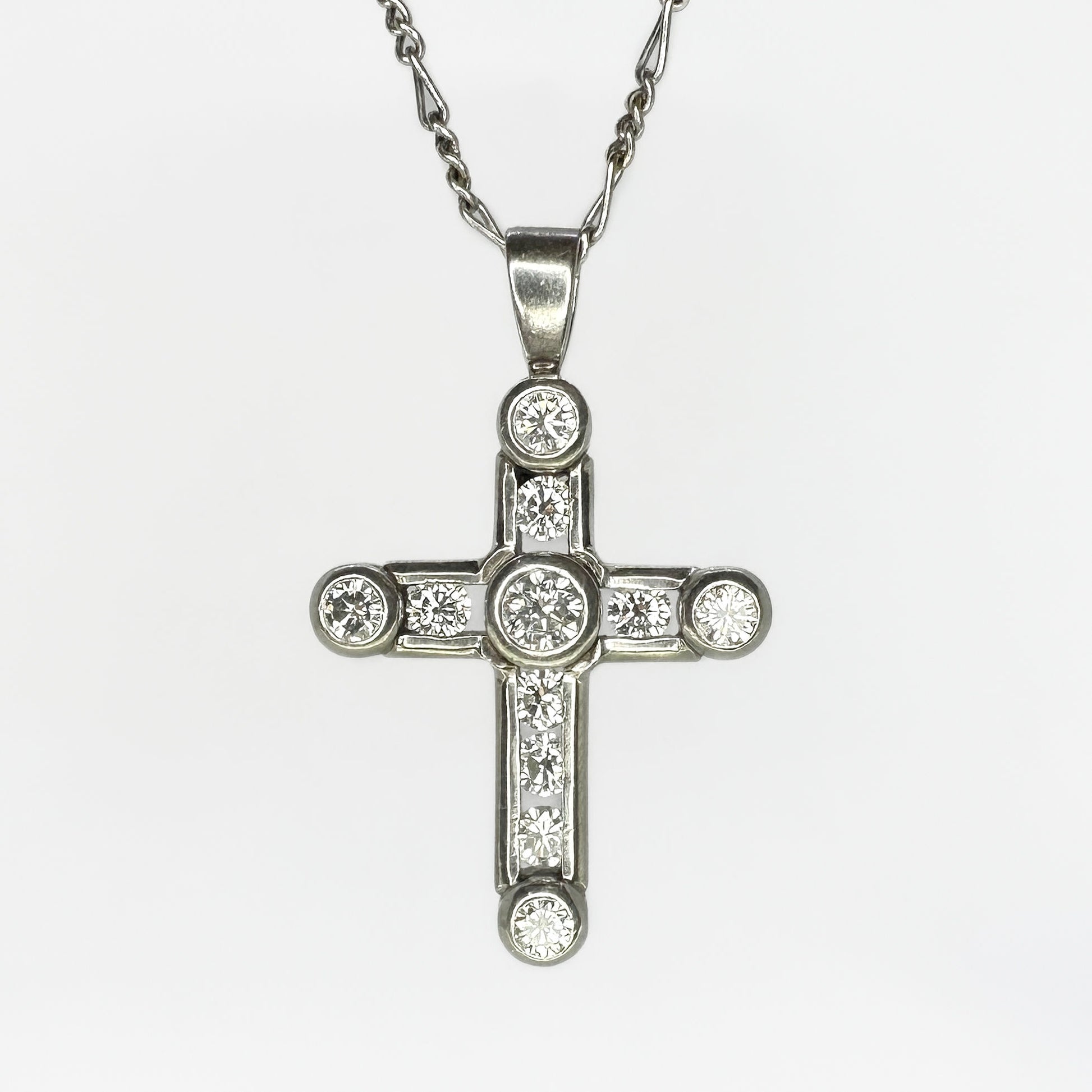 Diamond Set Cross Pendant